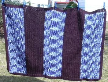 My afghan on the clothesline