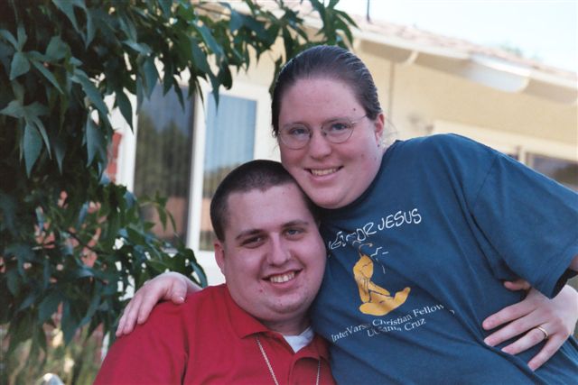 Jon and I at my in-law's house