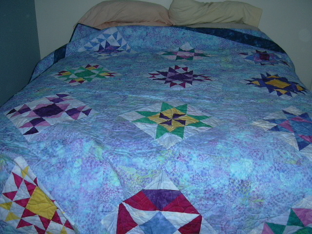 A beautiful quilt made for me by a wonderful woman friend in Montana.