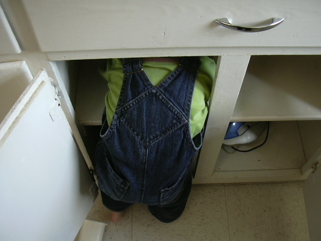 Daniel in the cabinet.